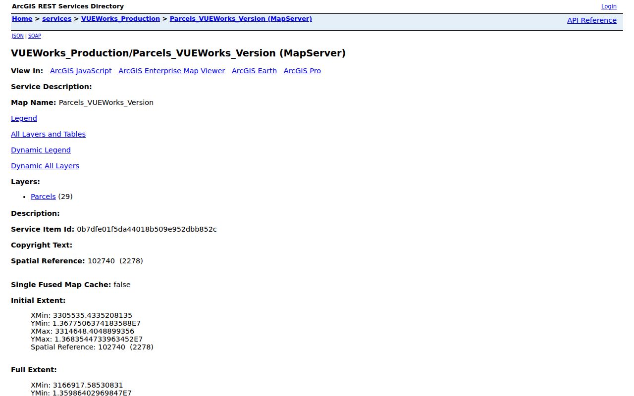 Galveston neighbors parcel-service fields for a Galveston block lookup